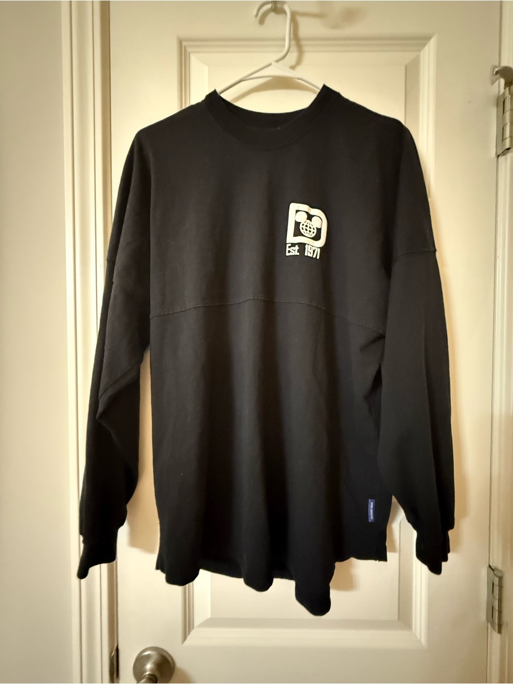Disney Parks Walt Disney World Spirit Jersey Black Long Sleeve Shirt - Small